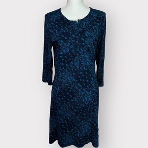 Patagonia Kamala Henley Dress Organic Cotton Roll Tab Sleeves Size Large